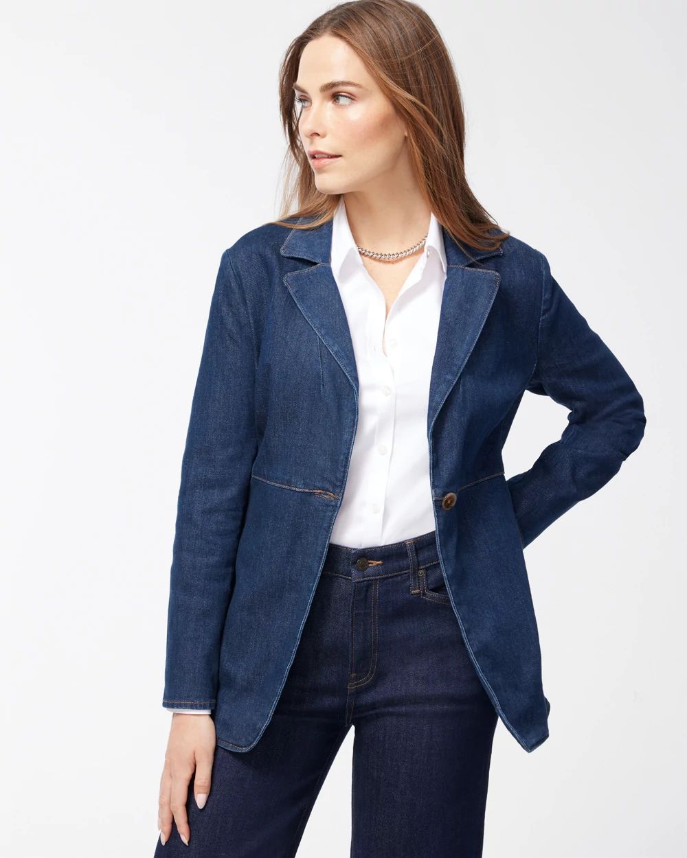 アウターその他 BOSS Woman Blazer Denim 50530831 415 Denim Blazer | Chico's